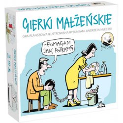 Gierki małżeńskie - gra towarzyska ilustrowana rysunkami Andrzeja Mleczki. MDR